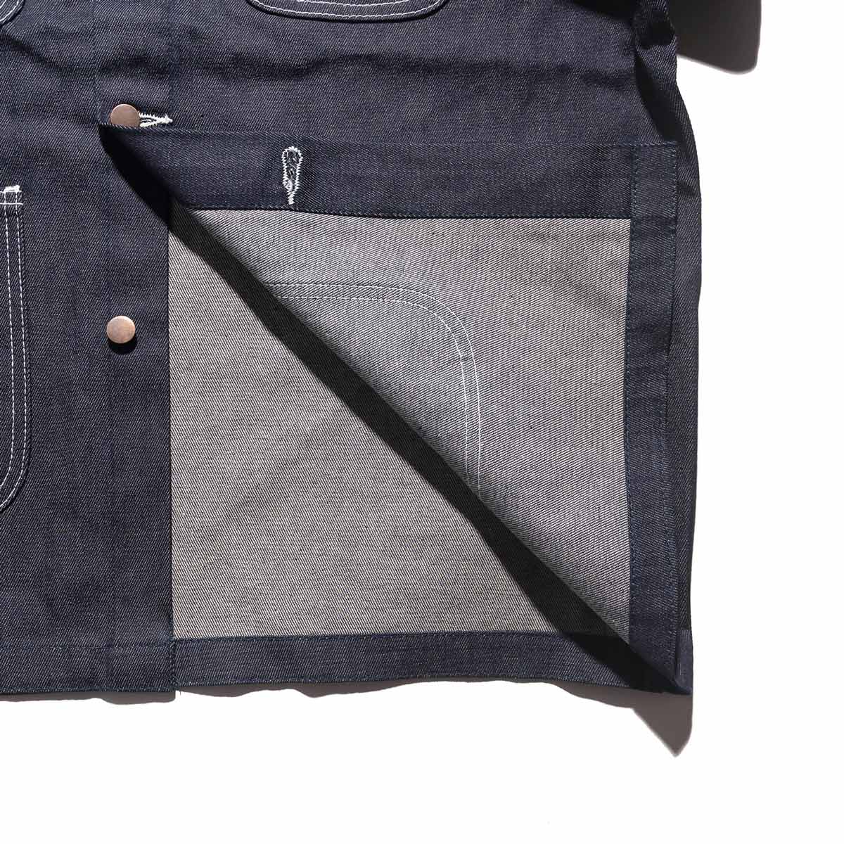 CORDUROY COLLAR WASHED COVERALL JACKET /コーデュロイ カラー