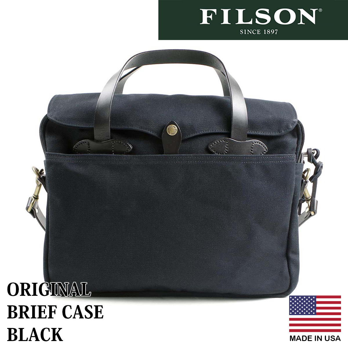 フィルソン FILSON オリジナル ブリーフケース ｜ 定番 メンズ アメリカ製 自社工場生産 ORIGINAL BRIEFCASE ビジネスバッグ  鞄 かばん レザーハンドル 仕事 通