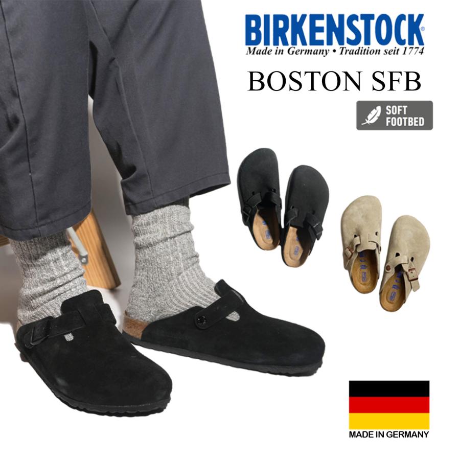 ビルケンシュトック BIRKENSTOCK ボストン ソフトフットベッド メンズ/レディース BOSTON SFB ノーマルワイズ レギュラーフィット  普通幅 サンダル