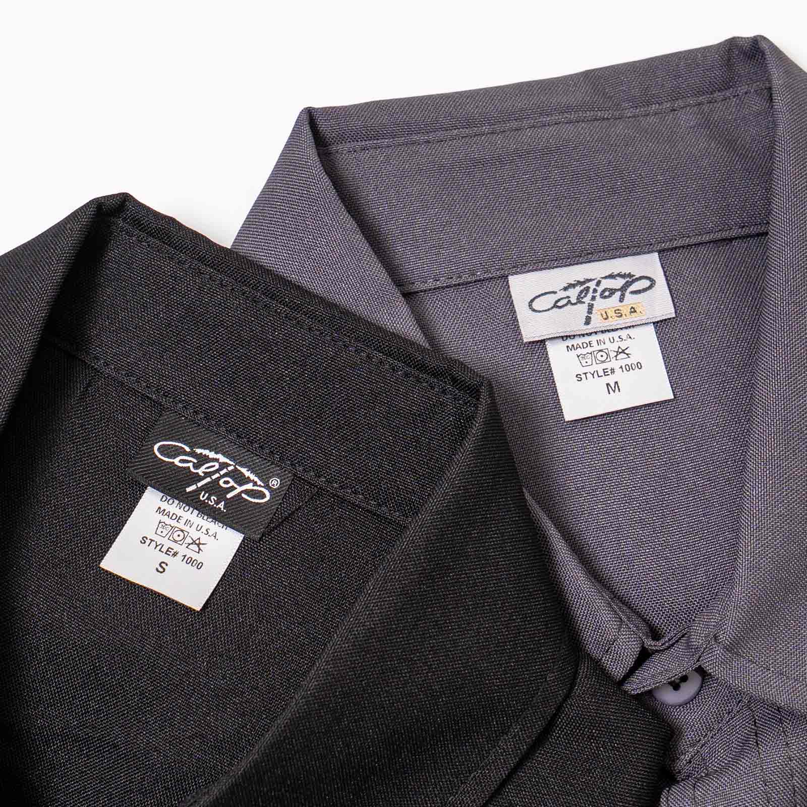 Cal Top（キャルトップ） #1000PLAIN 半袖 サテン シャツ メンズ S