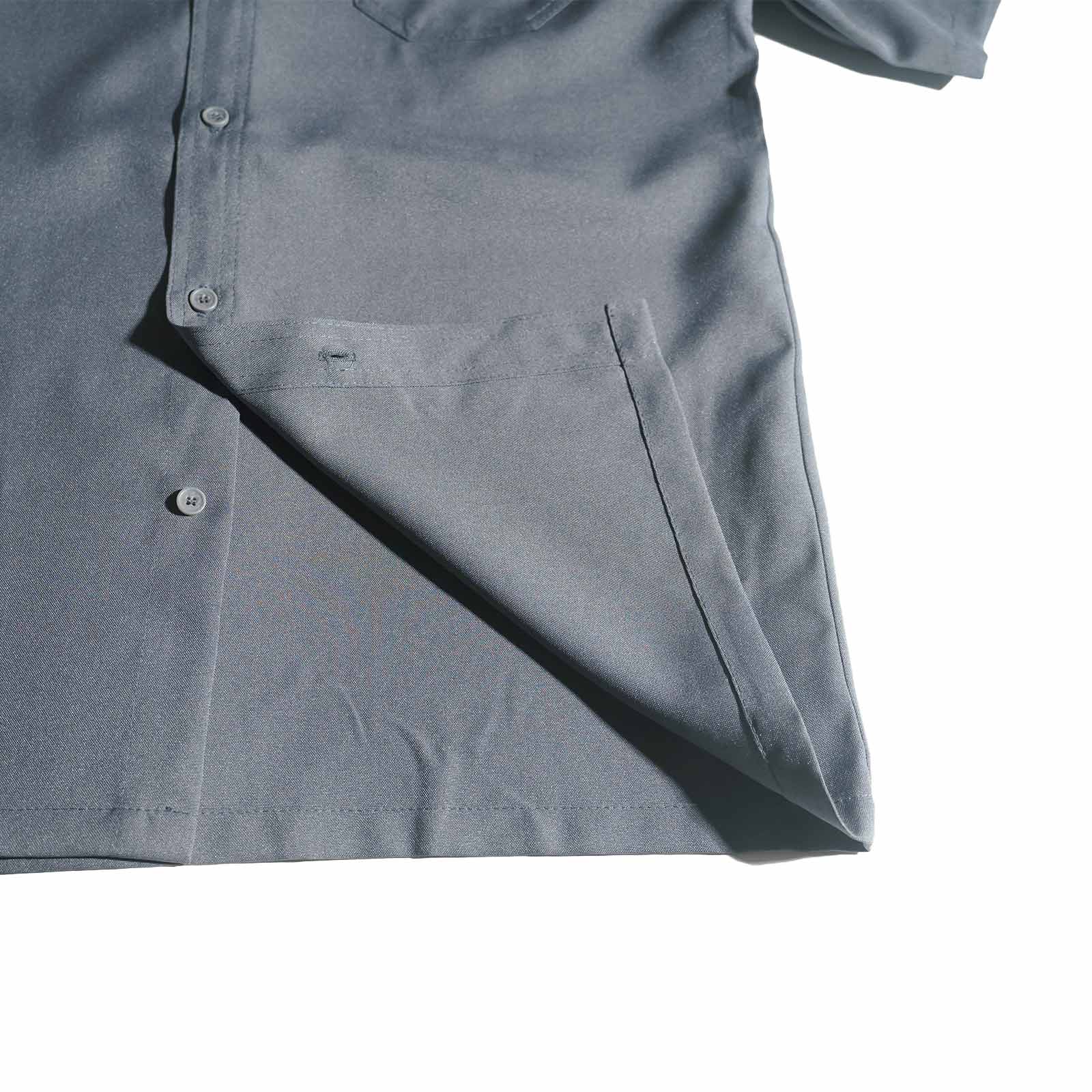 Cal Top キャルトップ CALTOP #1000PLAIN 半袖 サテン シャツ
