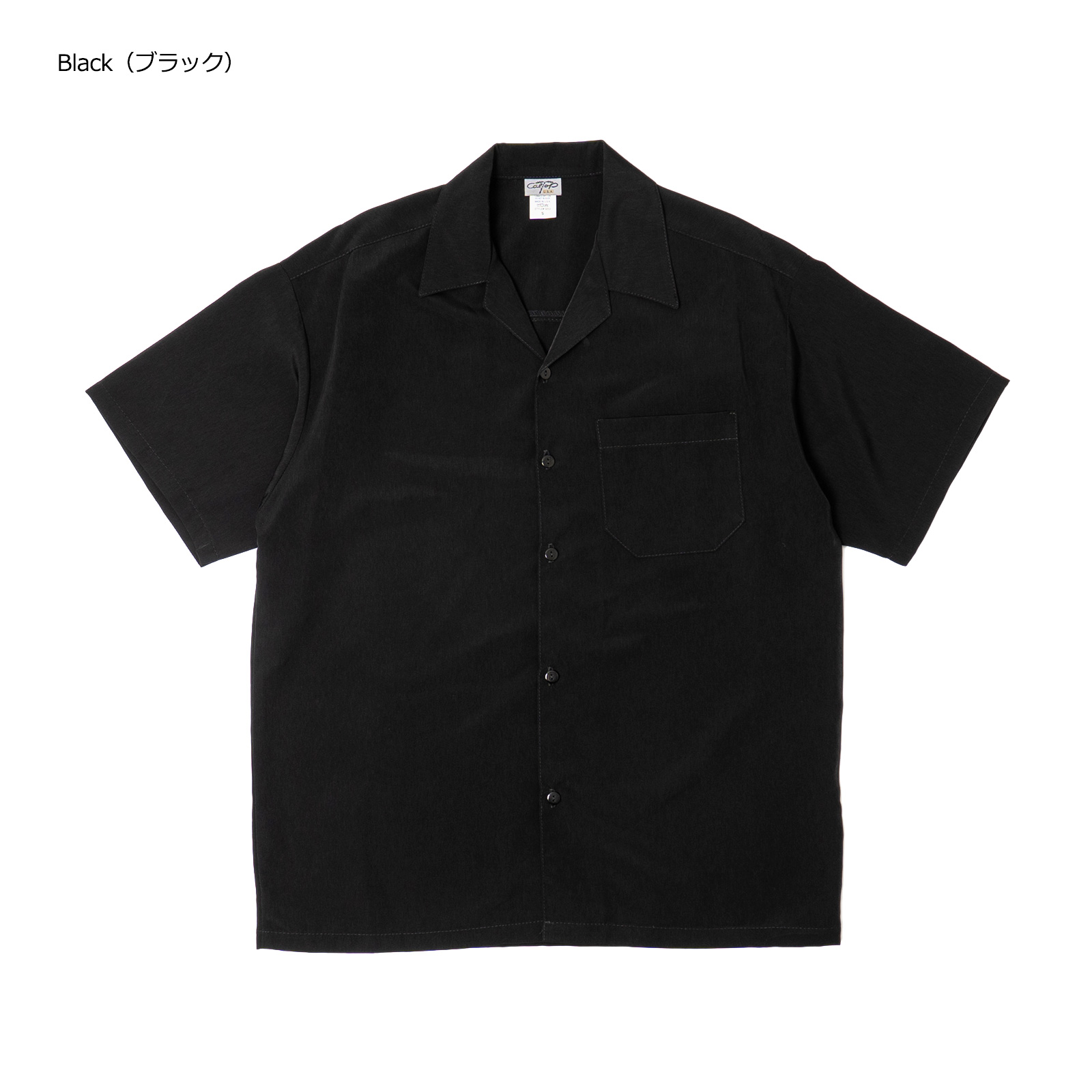Cal Top（キャルトップ） #3003SS 半袖 サテン オープンカラーシャツ