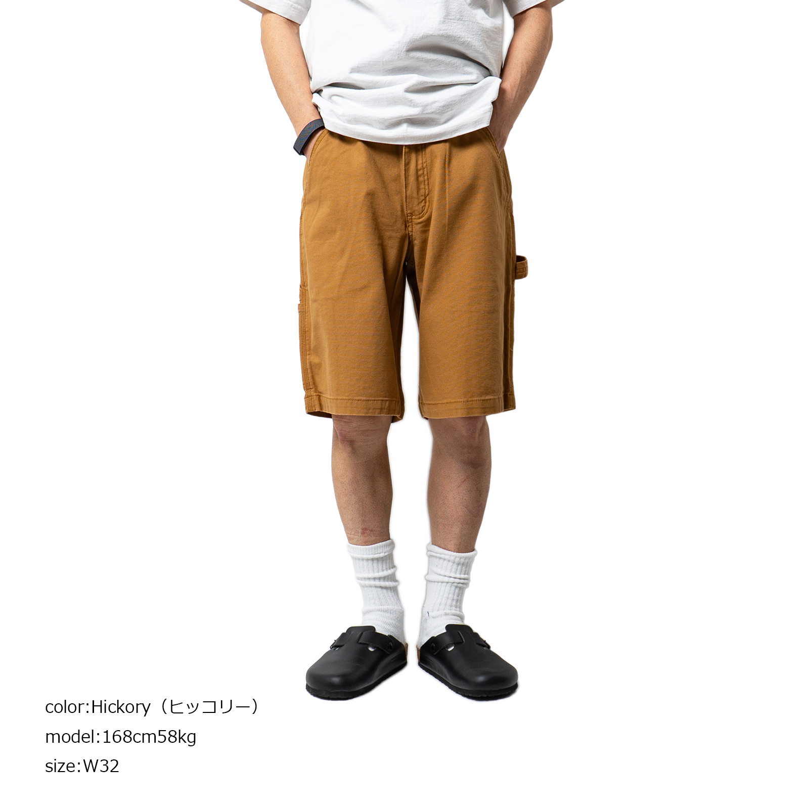 激レア 日本製 Carhartt × Ron Harman ダック ショーツ 紺 Carhartt（カーハート） リラックスド 11インチ リグビー ダンガリー