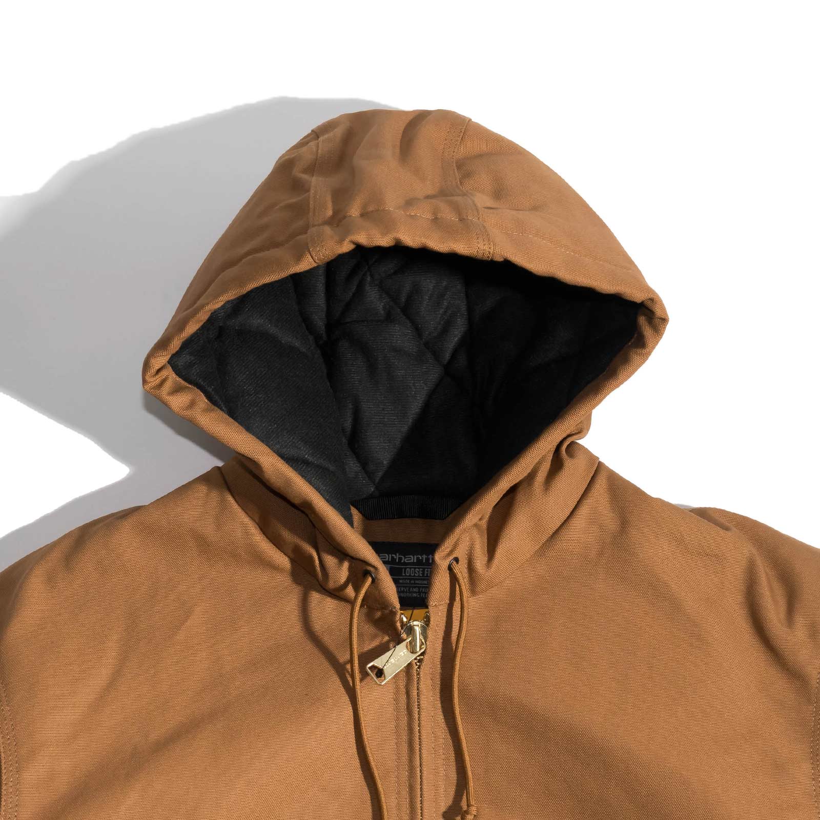 カーハート Carhartt J140 ダックアクティブジャケット キルティングフランネル裏地 アメリカ製 ｜ メンズ S M L XL XXL MADE IN USA 米国製 UFCW パーカー 防寒 | Carhartt | 09