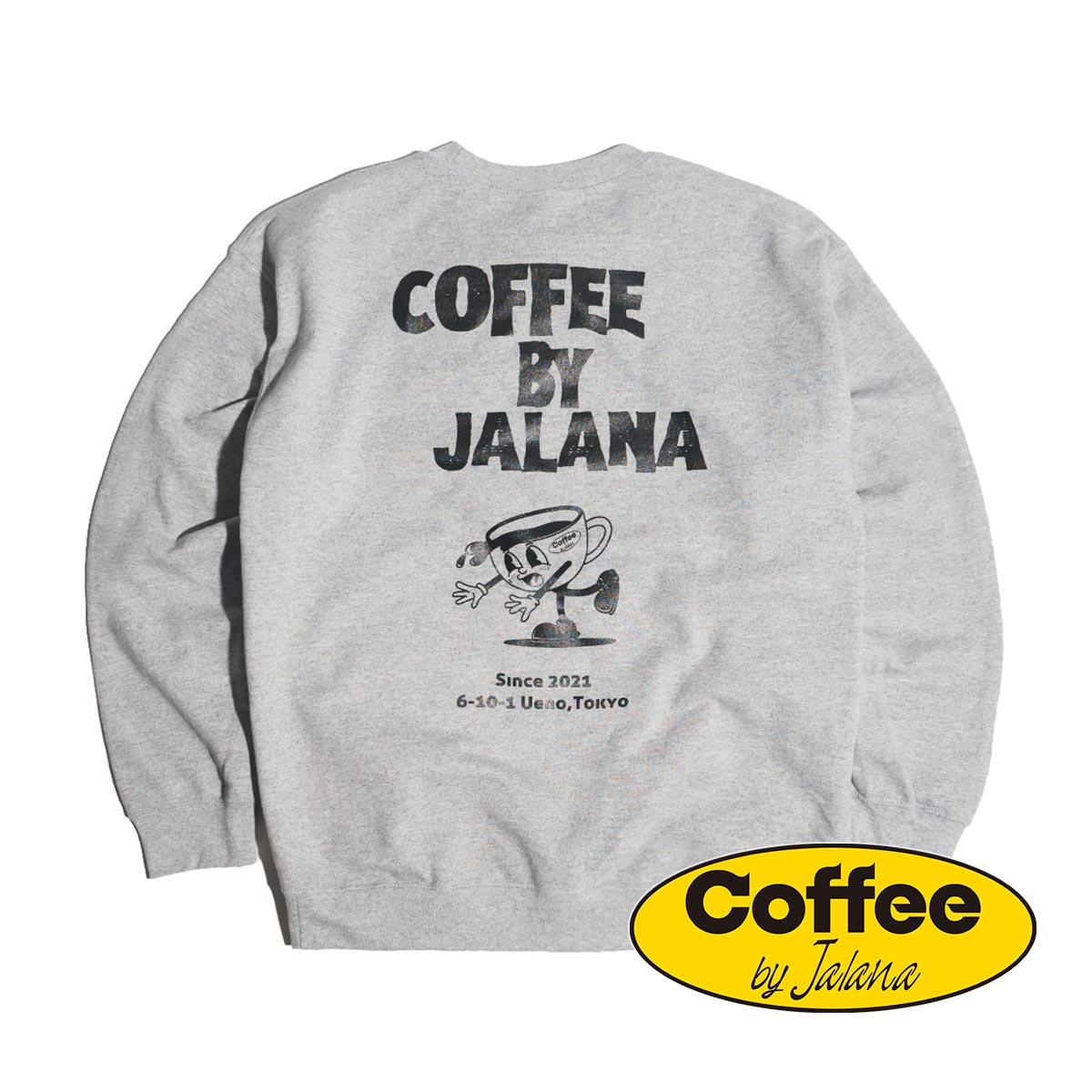 コーヒーバイジャラーナ Coffe by Jalana コーヒーカップクルーネックスウェット ｜ ユニセックス M-XXL｜jalana｜02