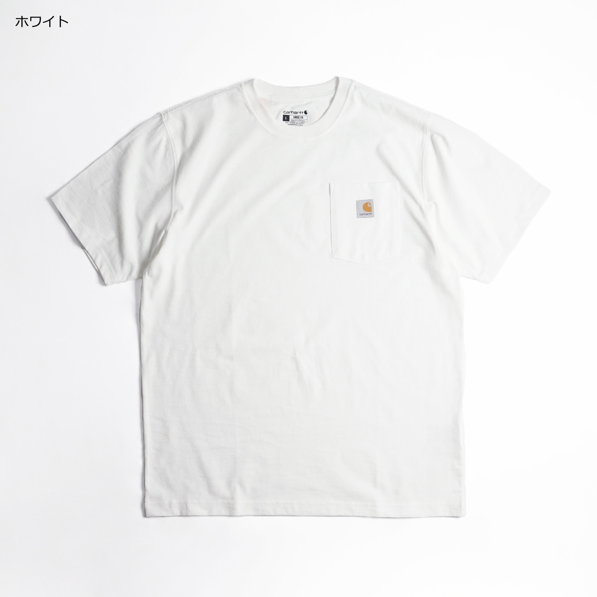 カーハート Carhartt K87 半袖 ポケット Tシャツ ｜ メンズ ポケT ヘビーウエイト ポケットTシャツ 6.75オンス 厚手 ややゆったりのシルエット ワンポイント ロ｜jalana｜16