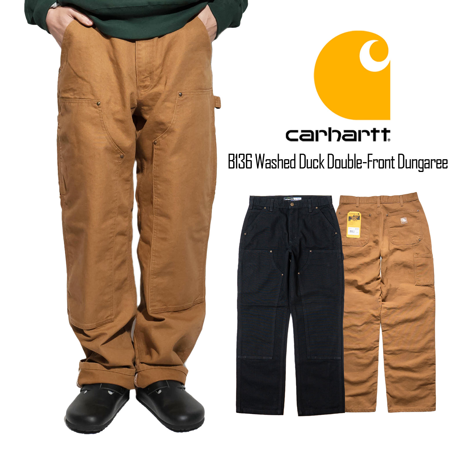 Carhartt（カーハート） Carhartt B136 ダブルフロント ウォッシュド