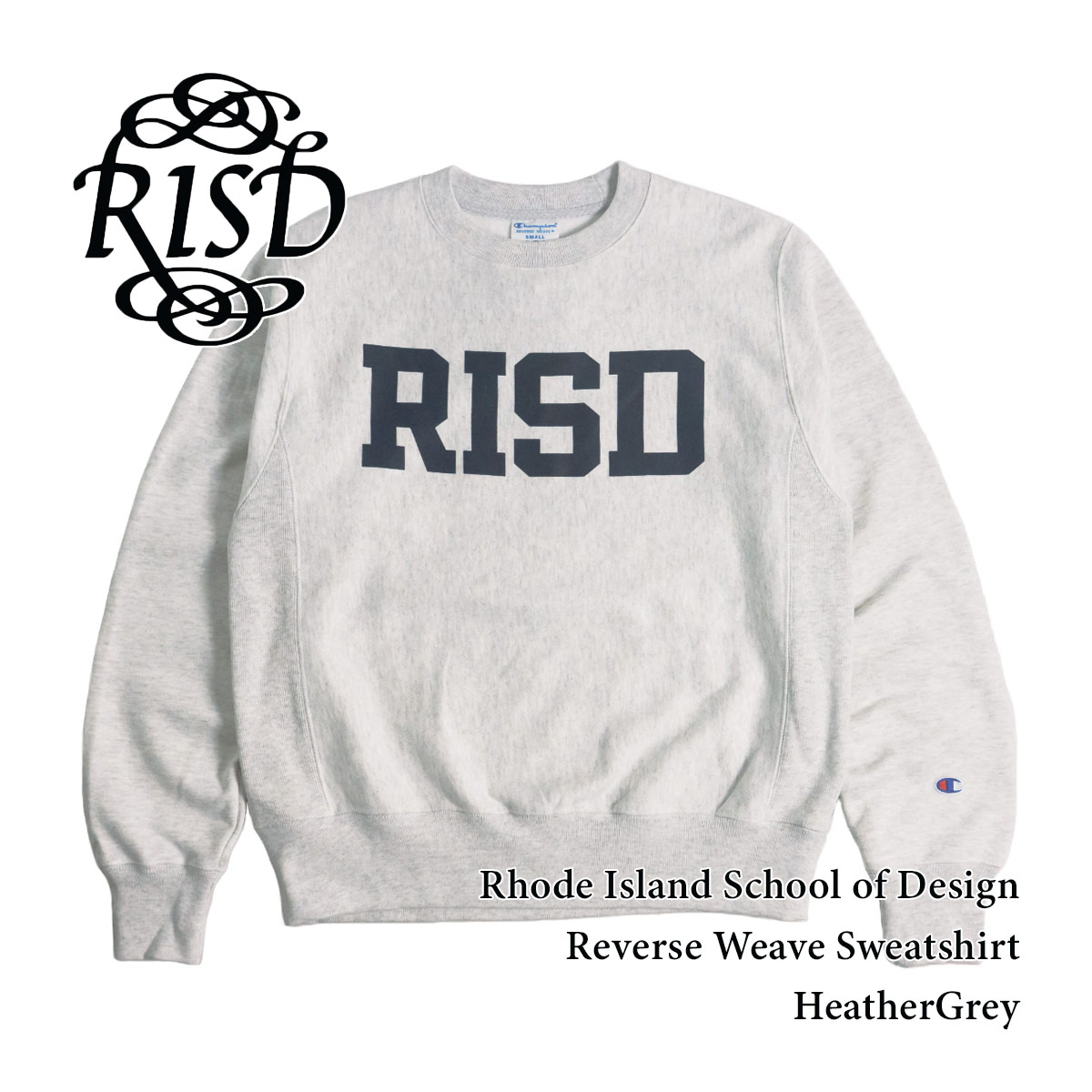 リズディ RISD オフィシャル クルーネック カレッジスウェット