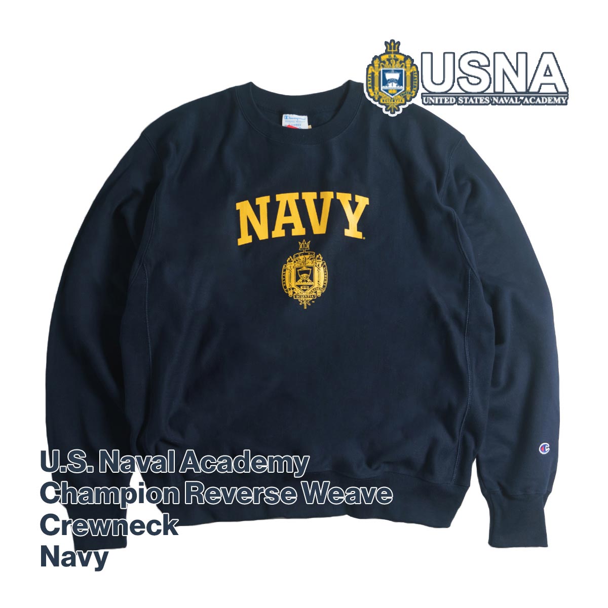 特別セール品】 USNA ISSUE 米海軍兵学校 オフィシャル クルーネック