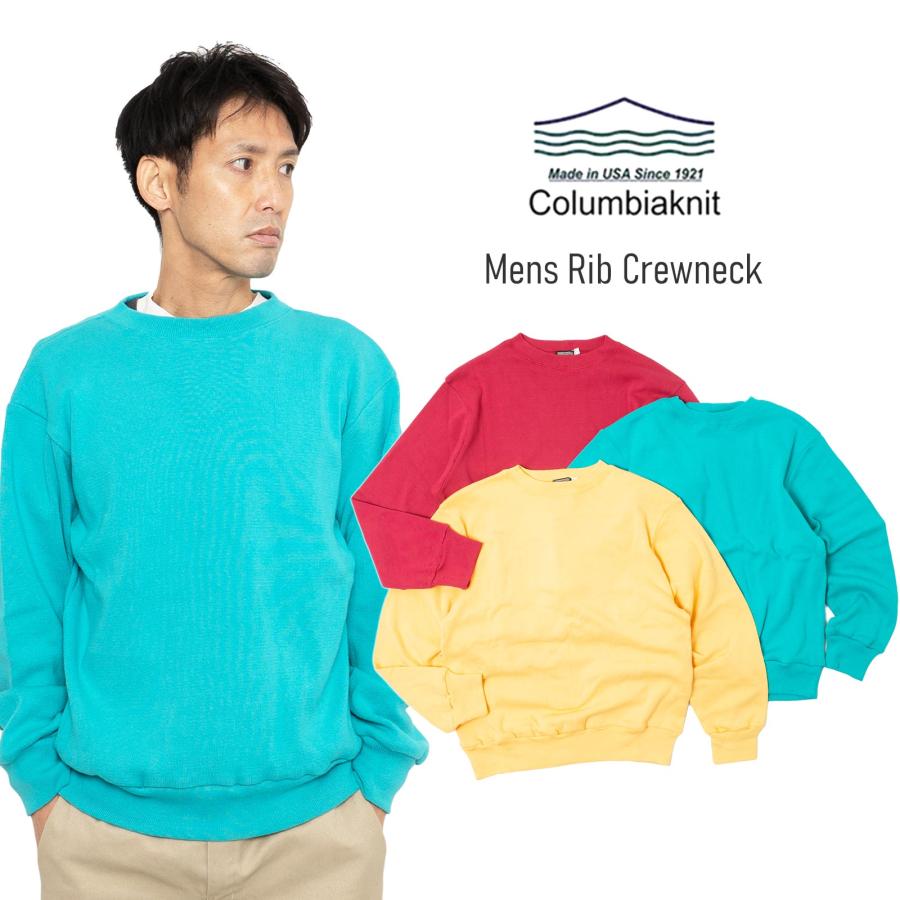 コロンビアニット COLUMBIA KNIT メンズリブクルーネック ｜ メンズ