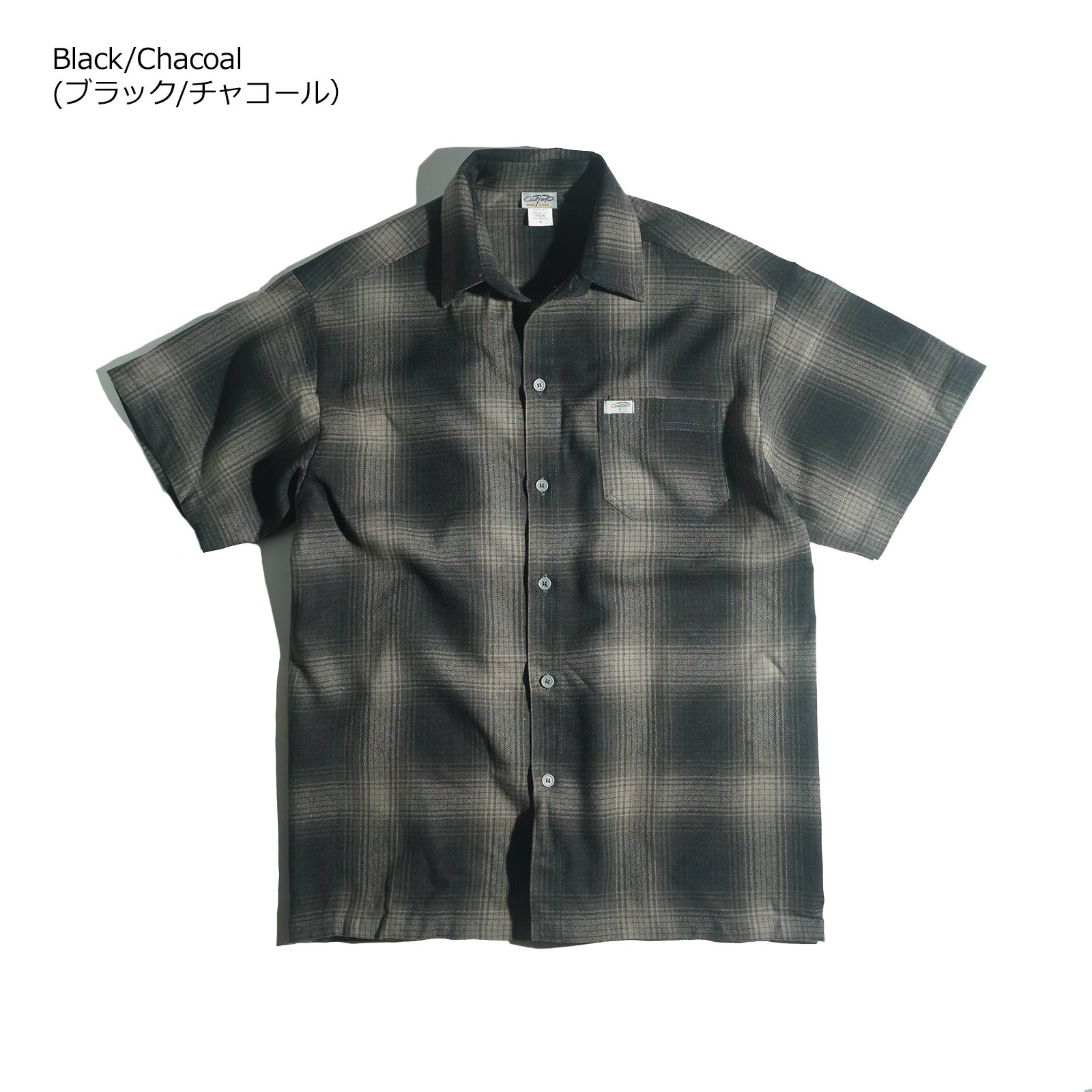 cal top シャツ　ばら売り可能 Cal Top（キャルトップ） #2000 オンブレ チェック 半袖 フランネル