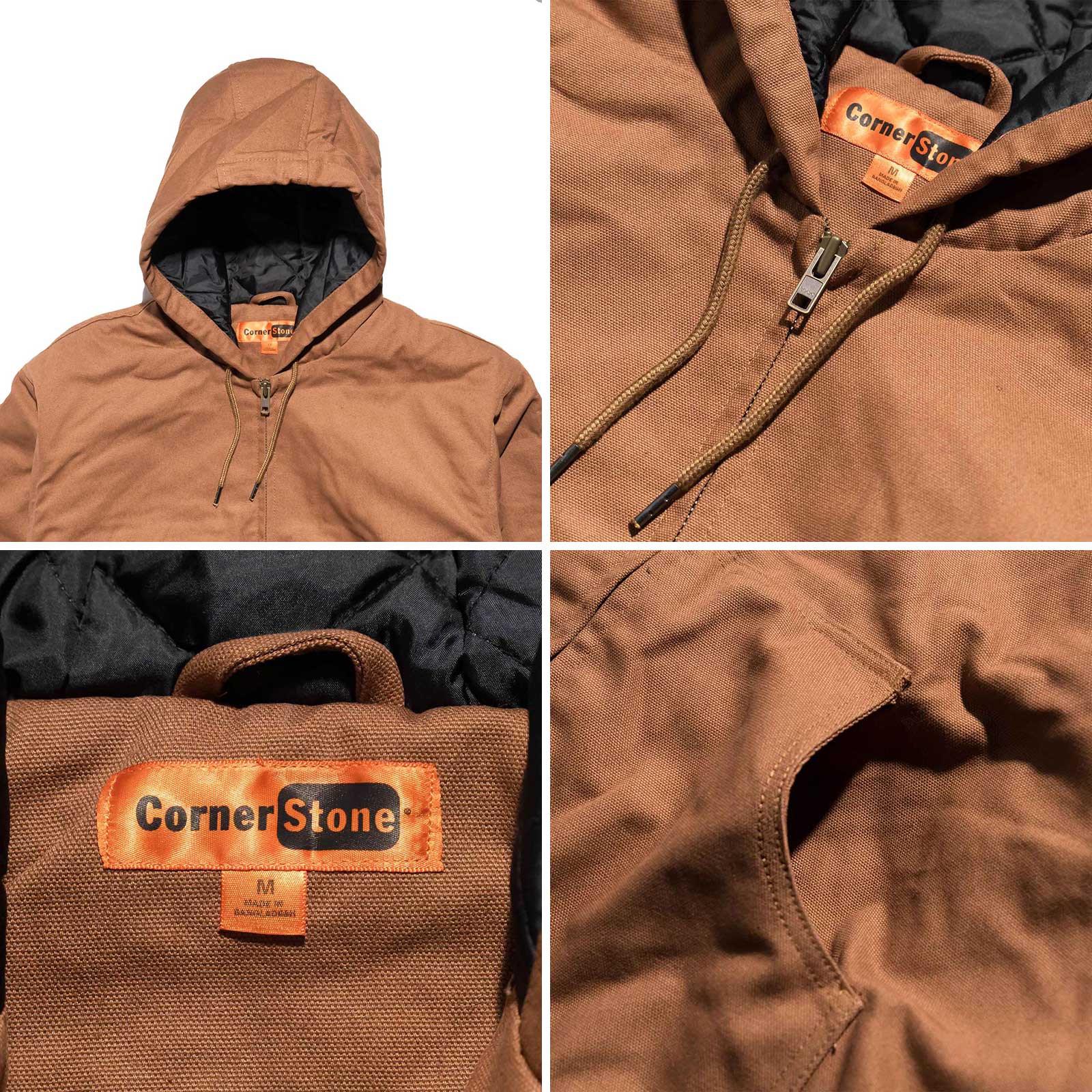 コーナーストーン CORNER STONE J763H ダッククロスフーデッドワーク