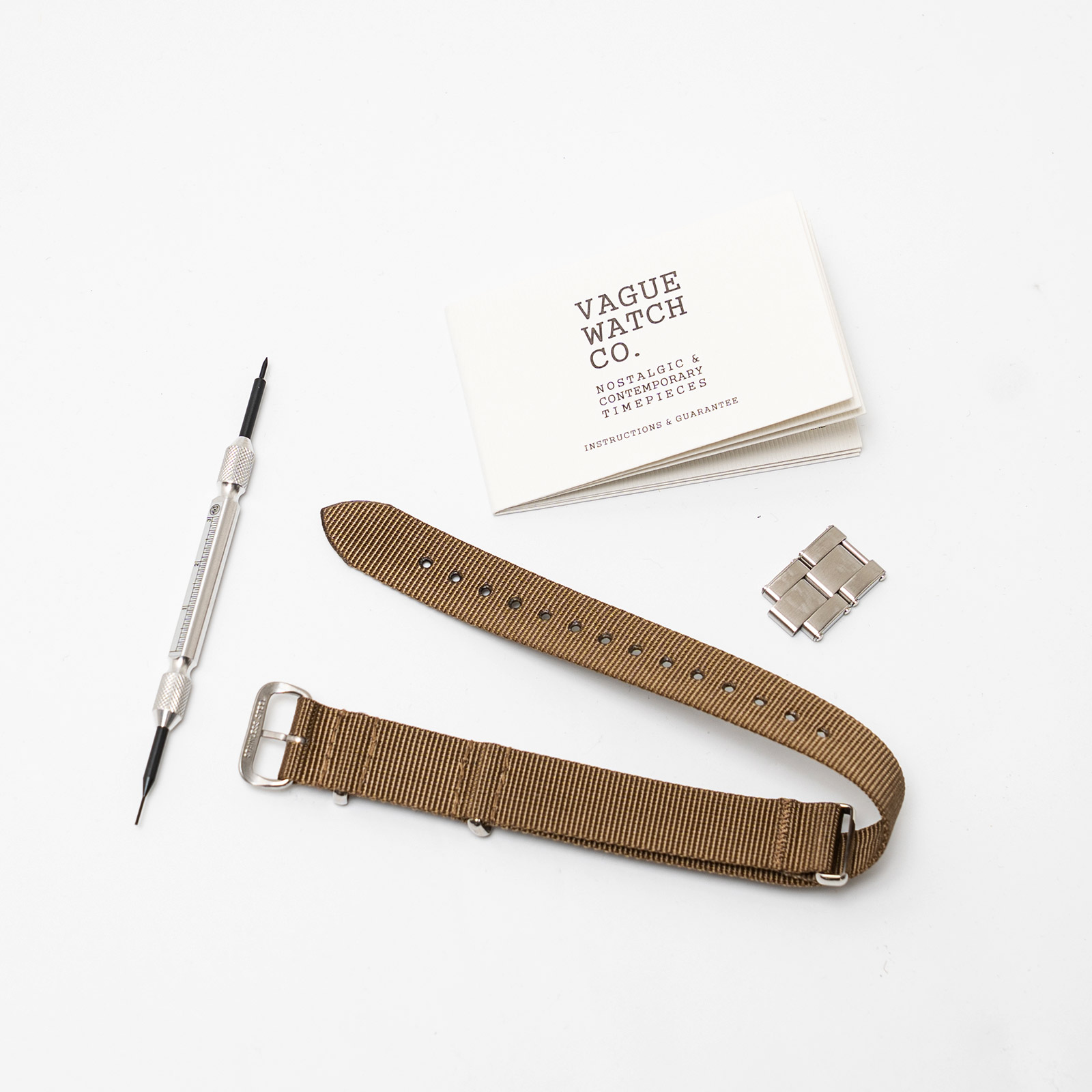 ヴァーグウォッチ VAGUE WATCH CO. クッサン エイジドブラック｜腕時計 クォーツ ステンレス エージング加工 ミリタリー 日本製ムーブメントの画像