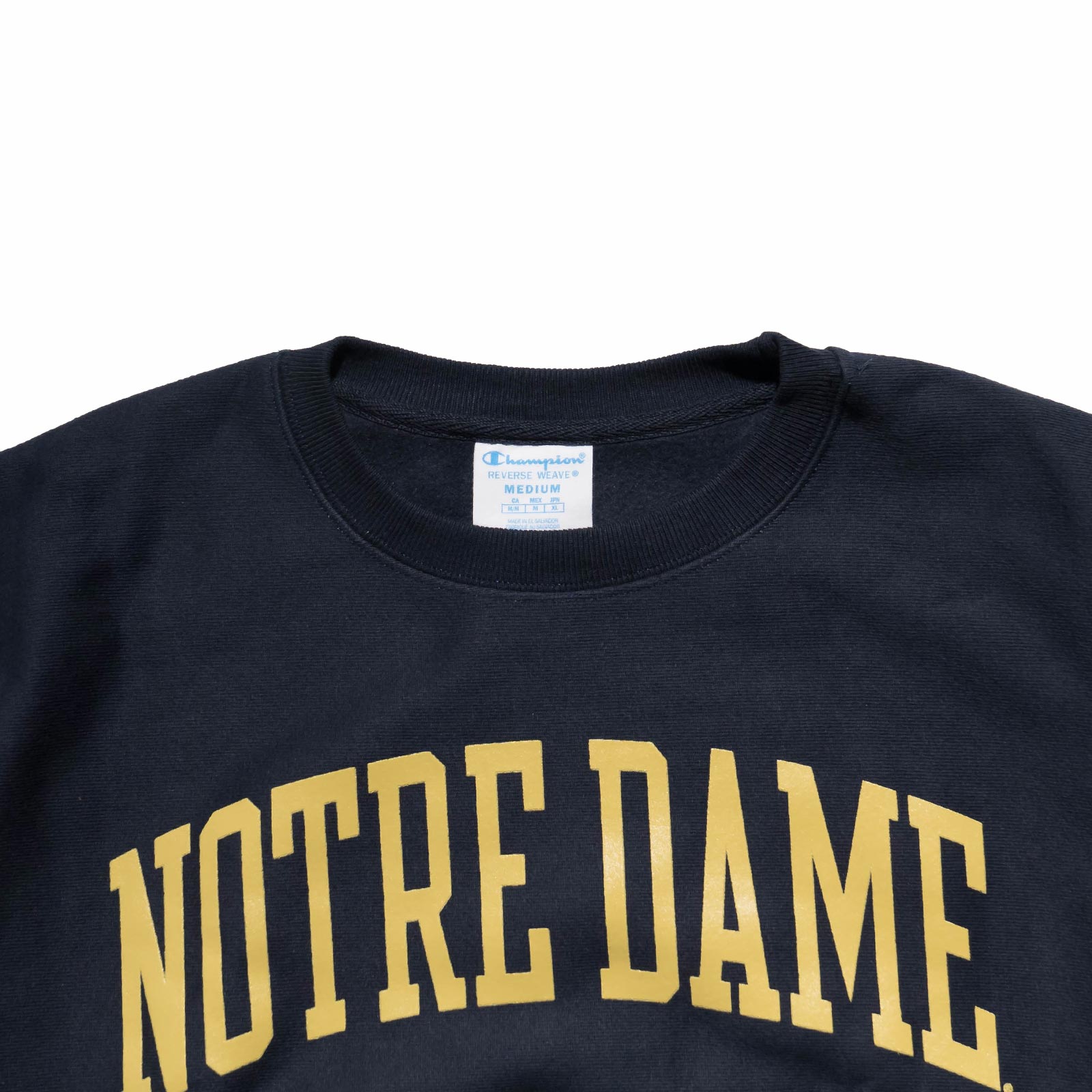 Champion UNIVERSITY OF NORTRE DAME オフィシャル クルーネック Champion UNIVERSITY OF NORTRE DAME オフィシャル クルーネック