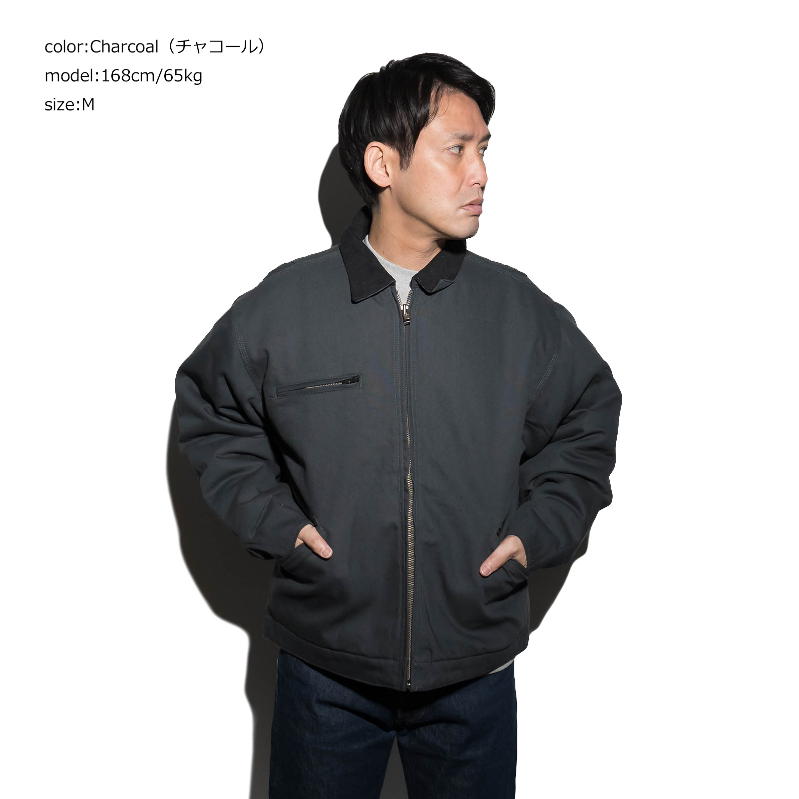 CornerStone ダック クロス ワークジャケット J763 チャコール
