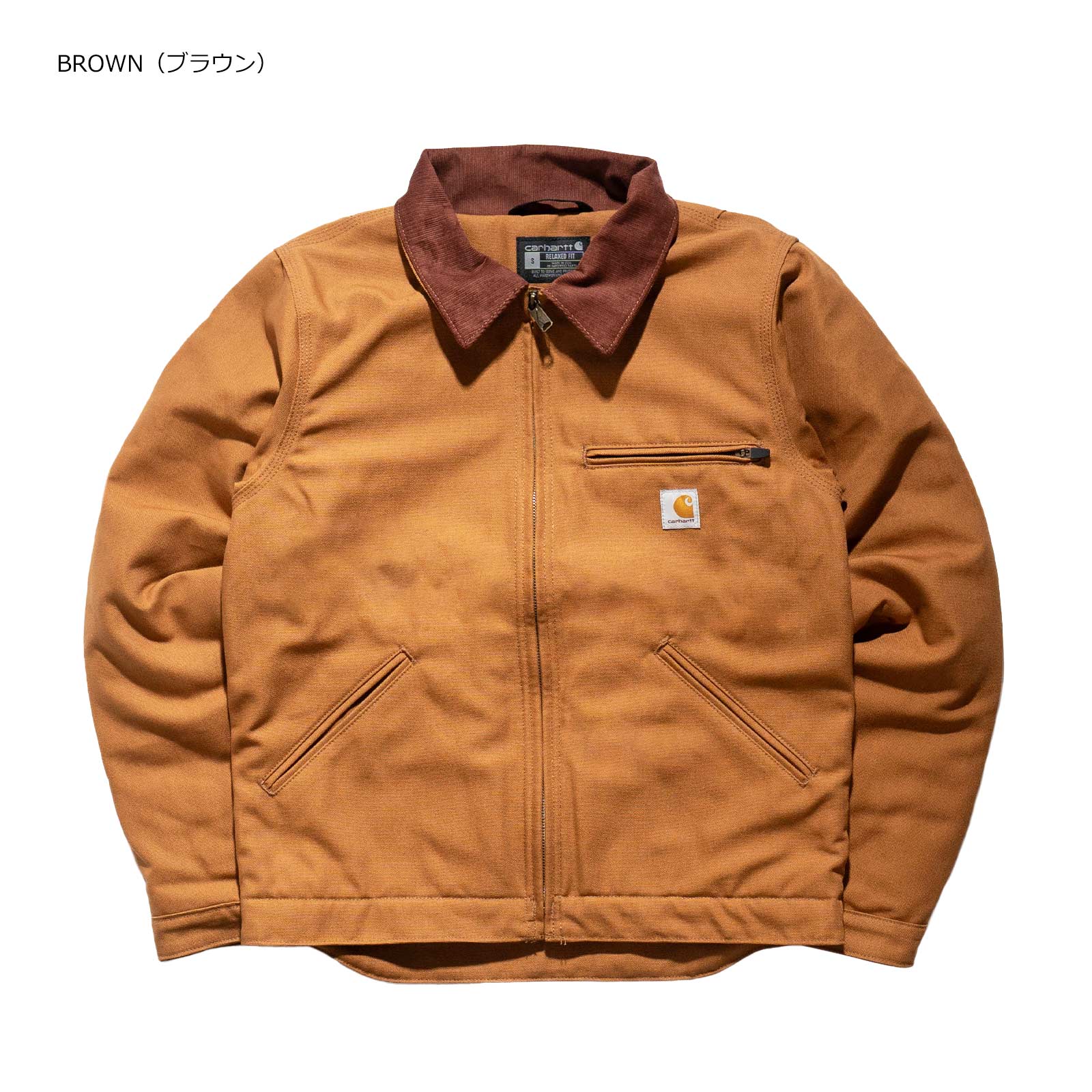 Carhartt デトロイトジャケット　ブラウン　Lサイズ　メキシコ製 Carhartt デトロイトジャケット ブラウン Lサイズ メキシコ製