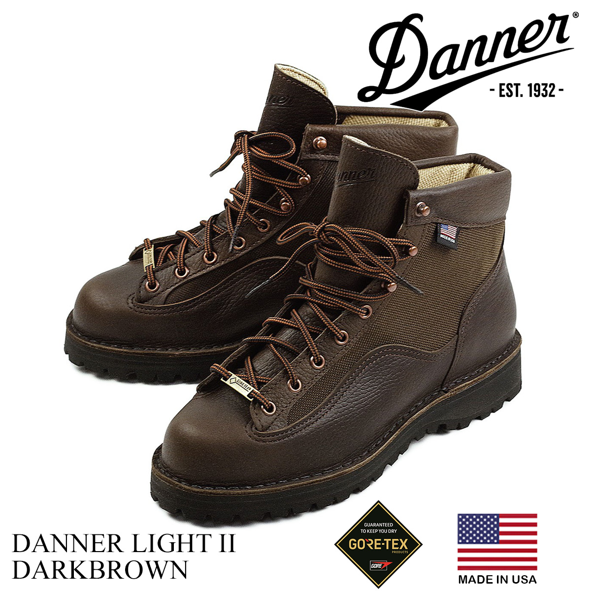 新品未使用/Danner/ダナーライト2/ゴアテックス/USA/US10 equaljustice