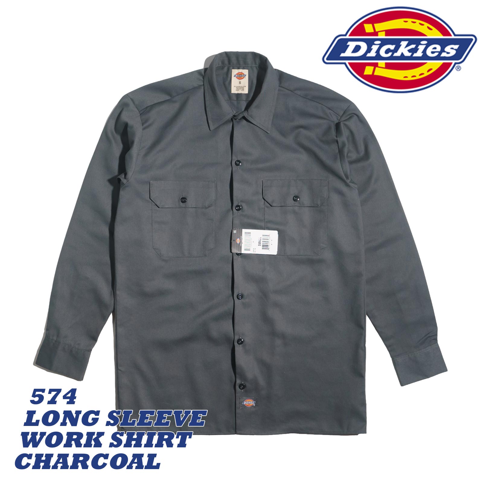 ディッキーズ Dickies 574 長袖 ワークシャツ ｜ メンズ S-XXL TCツイル 無地 コットン ポリエステル 混紡｜jalana｜05