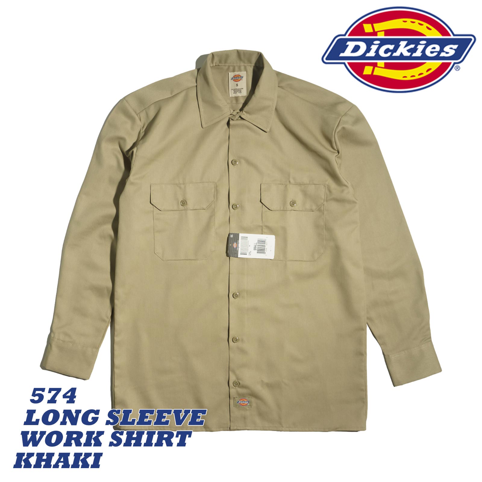 ディッキーズ Dickies 574 長袖 ワークシャツ ｜ メンズ S-XXL TCツイル 無地 コットン ポリエステル 混紡｜jalana｜04