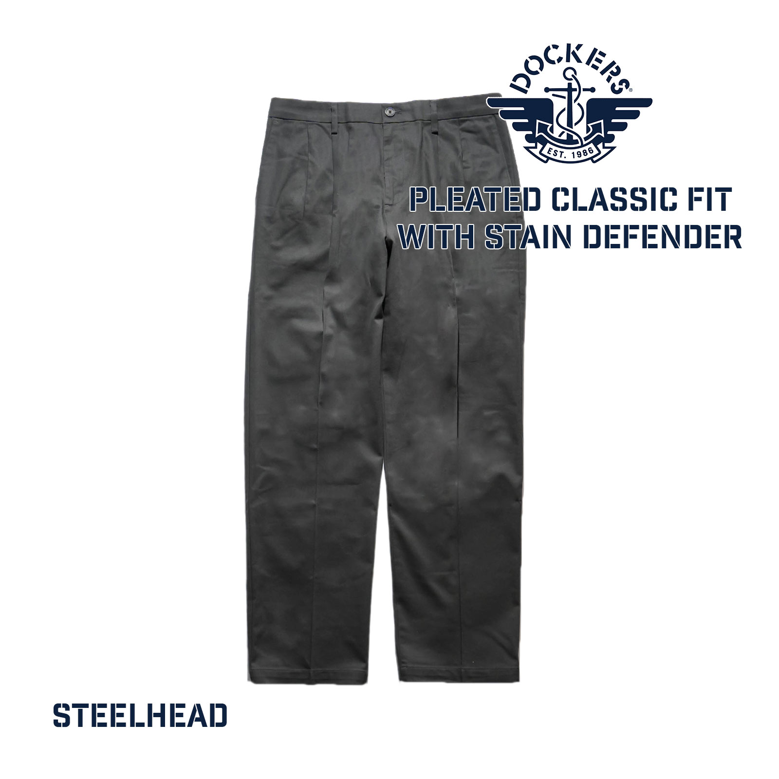 DOCKERS ドッカーズ シグネチャーアイロンフリーカーキプリーツ DOCKERS ドッカーズ シグネチャーアイロンフリーカーキプリーツ