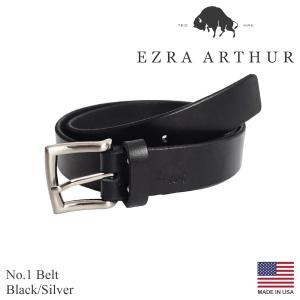 エズラアーサー Ezra Arthur No.1 レザーベルト アメリカ製 米国製 メンズ 32-3...