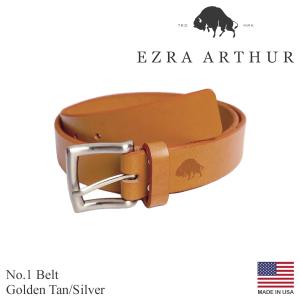 エズラアーサー Ezra Arthur No.1 レザーベルト アメリカ製 米国製 メンズ 32-3...