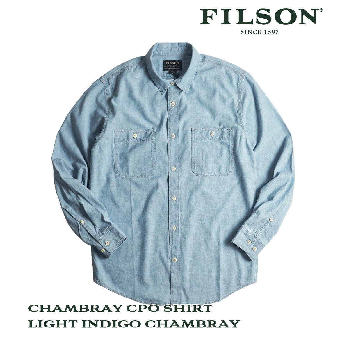 フィルソン FILSON シャンブレーCPOシャツ 20189139 メンズ XS-XXL コットン...