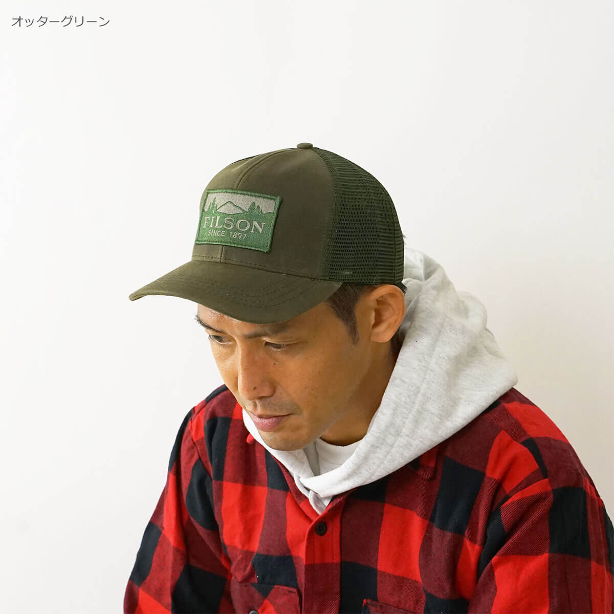 フィルソン FILSON ロガー メッシュキャップ メンズ レディース ユニセックス サイズフリー オイルドティンクロス 帽子 ベースボールキャップ  トラッカーキャッ