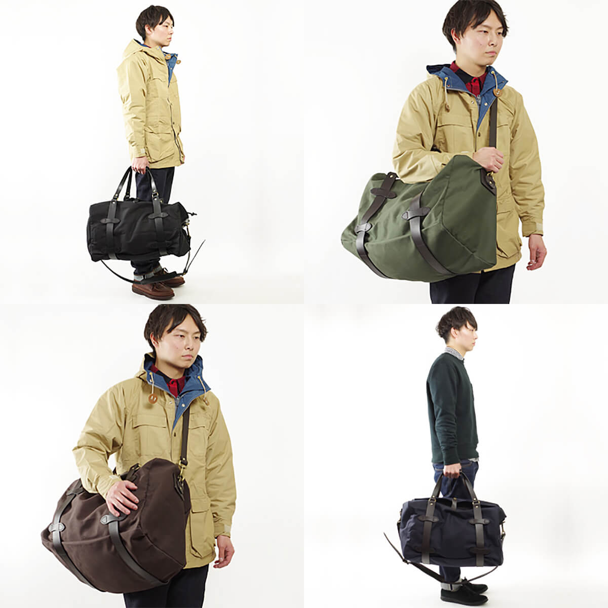 フィルソン FILSON ミディアム キャンバス ダッフルバッグ ｜ MEDIUM DUFFLE メンズ アメリカ製 米国製 MADE IN USA  ヘビーオンス 本革 アウトドア ボストンバ