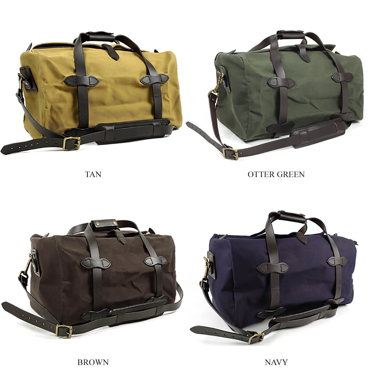 フィルソン FILSON スモール キャンバス ダッフルバッグ ｜ メンズ ボストンバッグ アメリカ製 米国自社工場生産 SMALL DUFFLE  ヘビーオンスキャンバス レザー