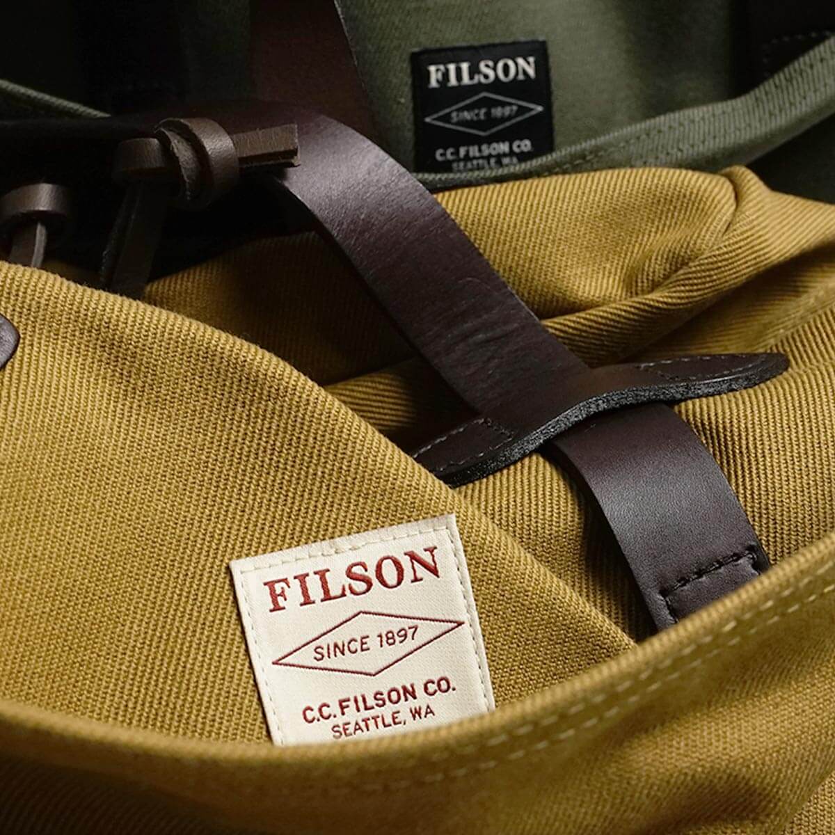 フィルソン FILSON キャンバス トートバッグ ウィズ ジッパー ｜ アメリカ製 バッグ 鞄 かばん 米国自社工場生産 TOTE BAG WITH  ZIPPER ジップ付トート ヘビー