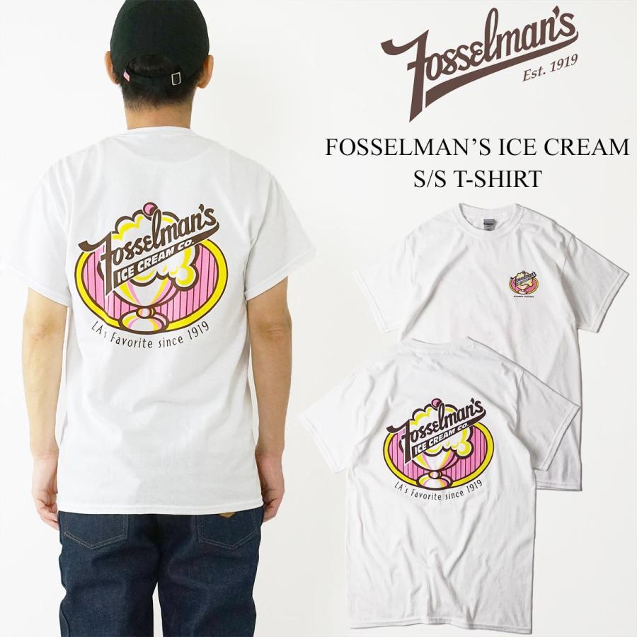 フォッセルマンズアイスクリーム プリントTシャツ メンズ レディース ユニセックス S-XXL 海外買い付け ご当地 Tシャツ FOSSELMAN’S  ICE CREAM