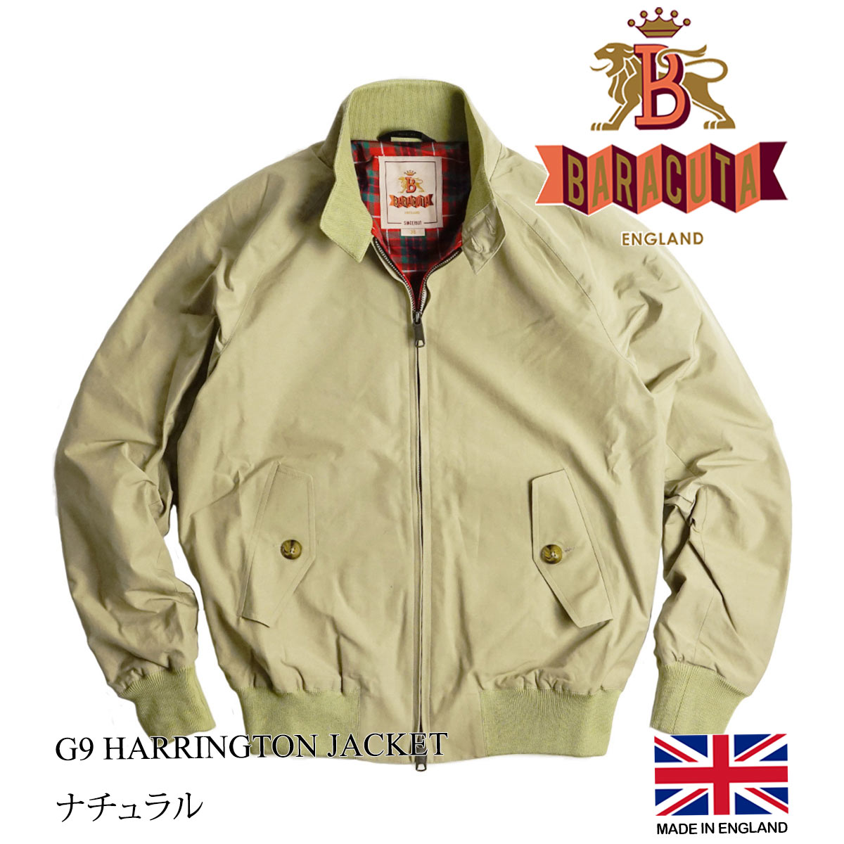 バラクータ BARACUTA G9 クラッシック ハリントンジャケット ｜ メンズ HARRINGT...