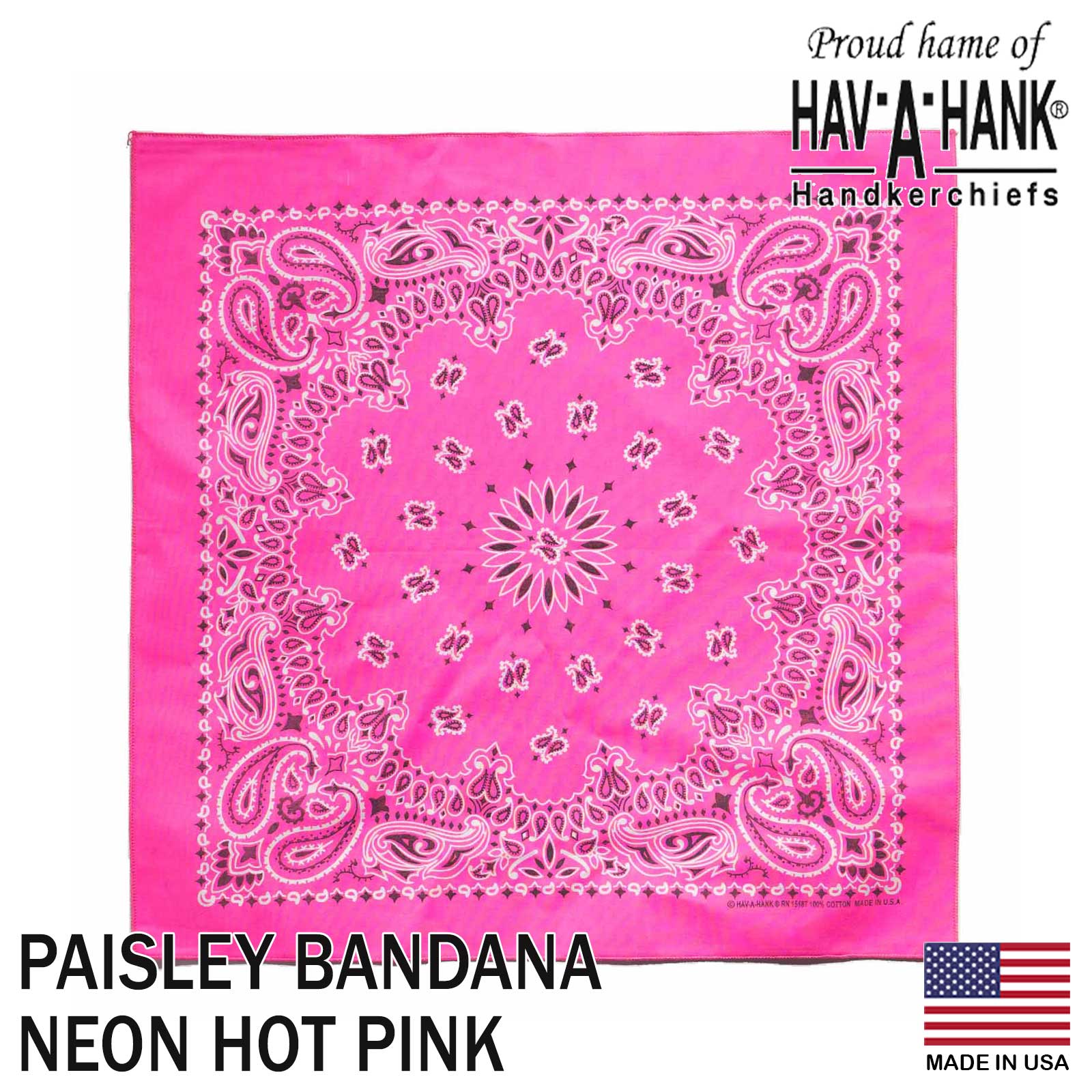 ハバハンク HAV-A-HANK バンダナ アメリカ製 トラディショナル ペイズリー スポットカラー メンズ レディース ユニセックス 男女兼用 MADE IN USA 綿100％ コッ | HAV-A-HANK | 09