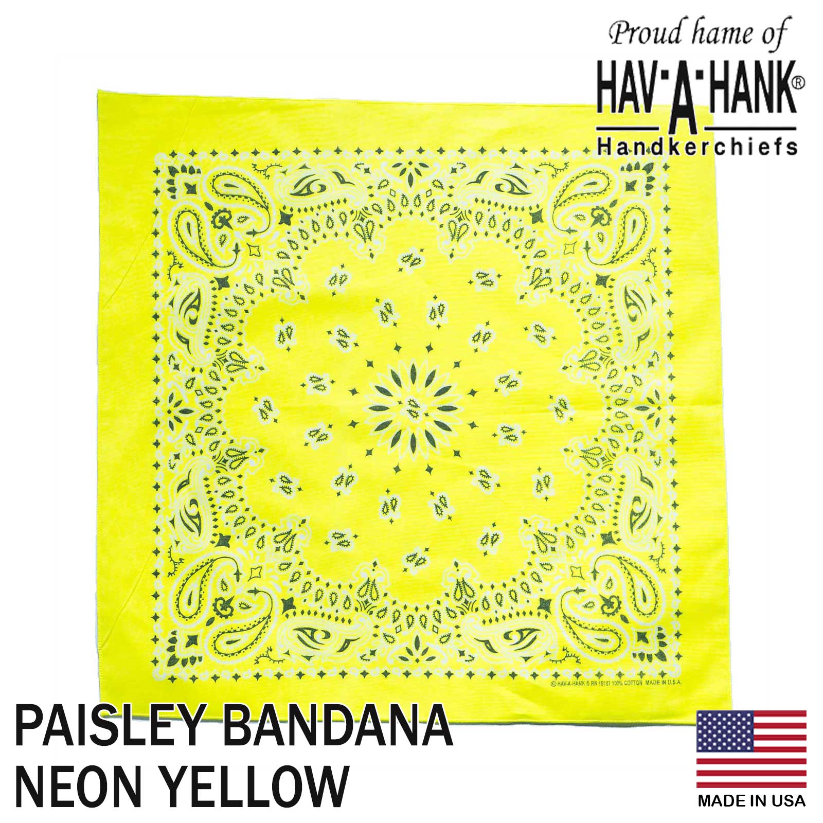 ハバハンク HAV-A-HANK バンダナ アメリカ製 トラディショナル ペイズリー スポットカラー メンズ レディース ユニセックス 男女兼用 MADE IN USA 綿100％ コッ | HAV-A-HANK | 10