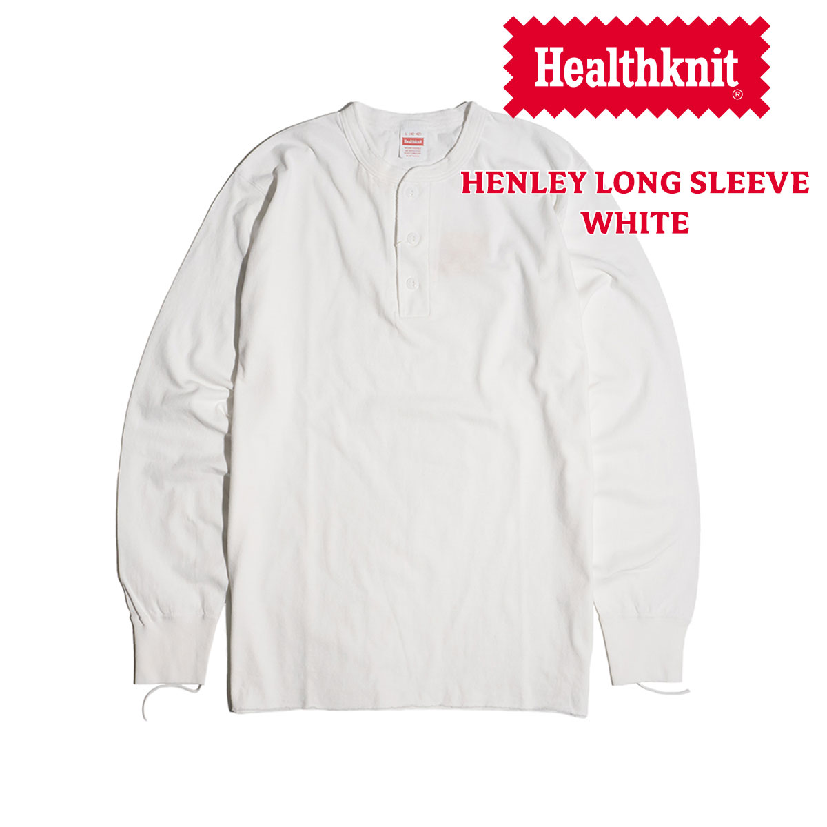 ヘルスニット Healthknit 906L ヘンリーネック 長袖Tシャツ ｜ メンズ M-XL｜jalana｜02