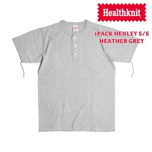 ヘルスニット Healthknit P-906S ヘンリーネック 半袖Tシャツ パッケージ入り ｜ ...
