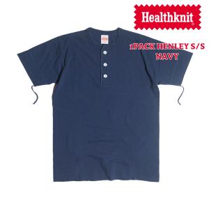 ヘルスニット Healthknit P-906S ヘンリーネック 半袖Tシャツ パッケージ入り ｜ ...