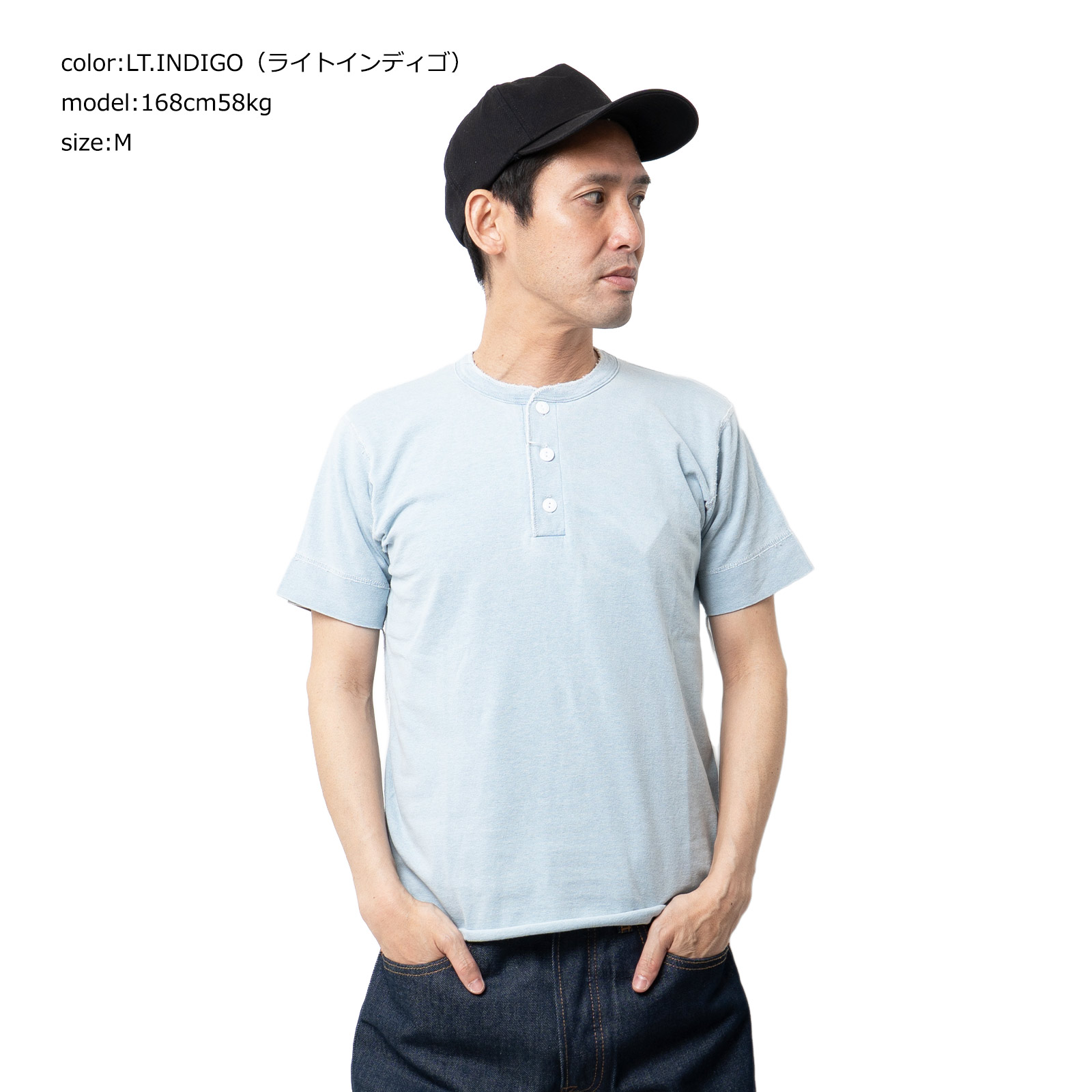 Healthknit（ヘルスニット） Healthknit 10070 インディゴ ヘンリー
