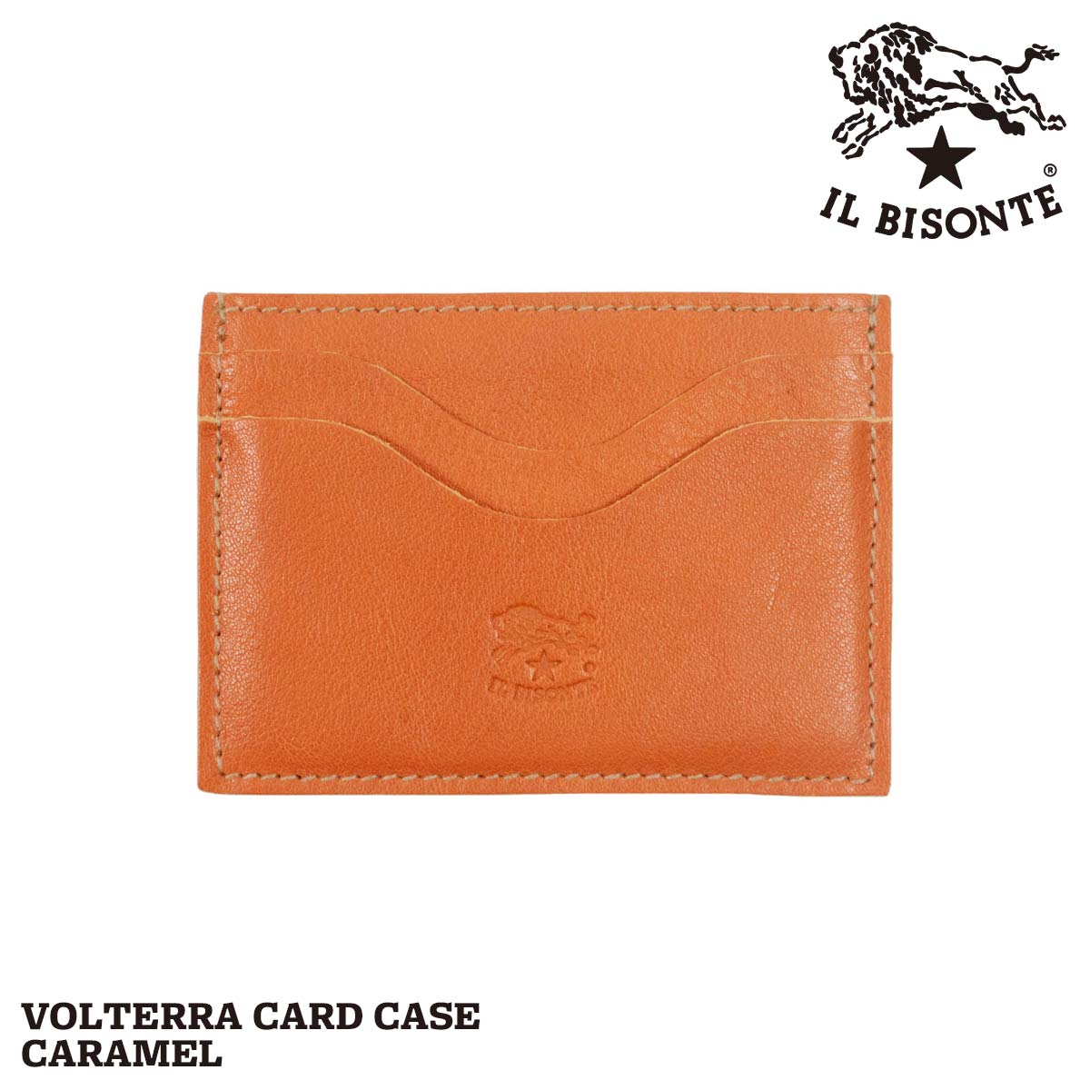 イルビゾンテ IL BISONTE カードケース ボルテラ ユニセックス SCC050 VOLTERRA 名刺入れ 薄型 スリム フラグメントケース  レザー 革 イタリア製
