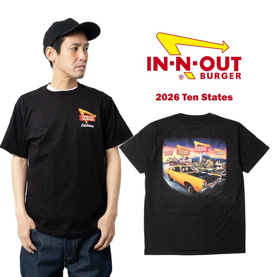 新品未使用　lane by brochure BURGER Tシャツ　Lサイズ インアンドアウトバーガー 半袖 Tシャツ 2026 テン ステイツ ｜ メンズ