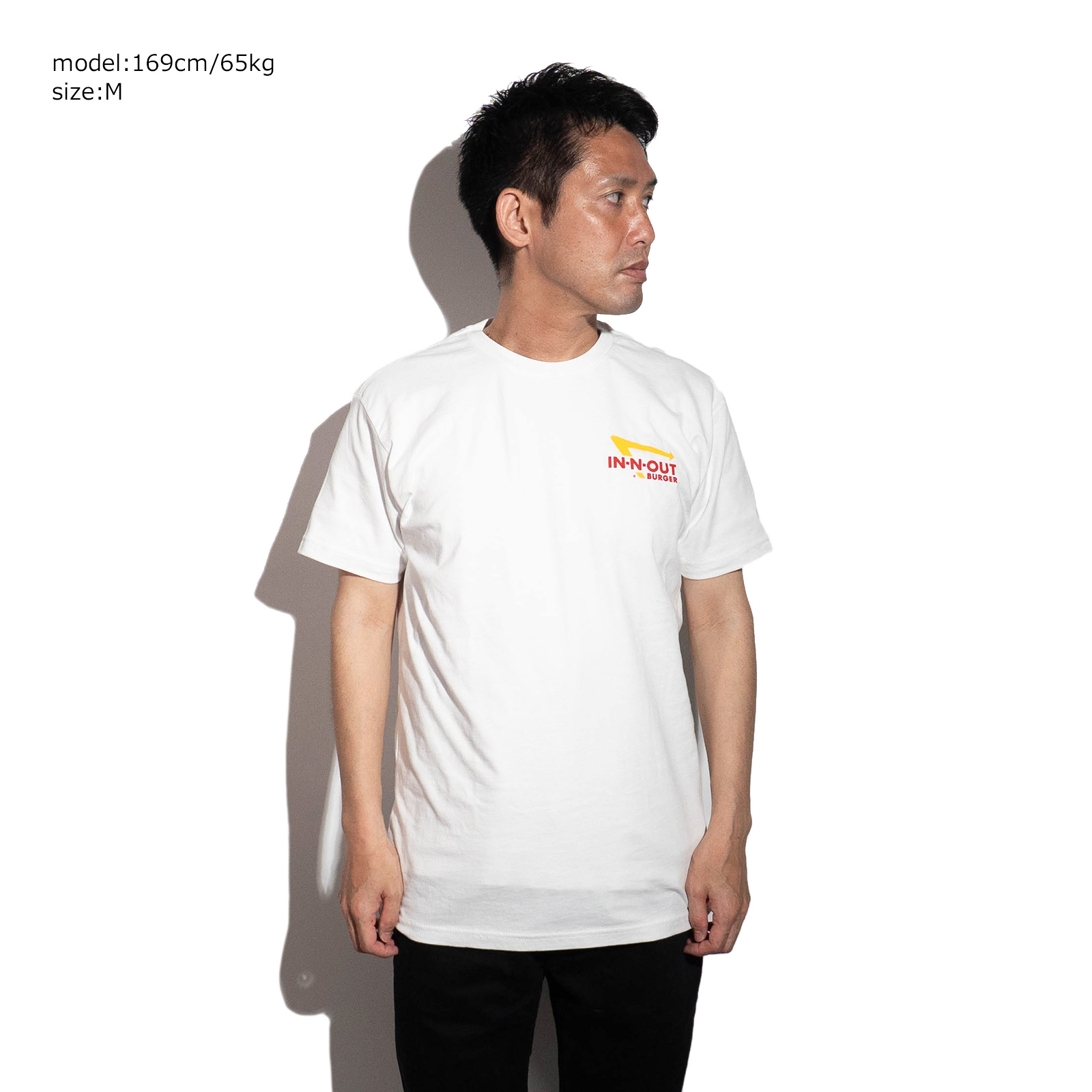 日本未上陸☆IN-N-OUT BURGER(インアンドアウト)メニューTシャツ 楽天市場】【クーポン配布中】インアンドアウトバーガー 半袖 T