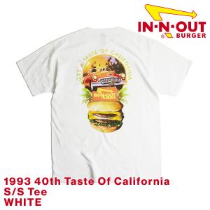 インアンドアウトバーガー 半袖 Tシャツ 1993 40th テイストオブカリフォルニア ホワイト ...