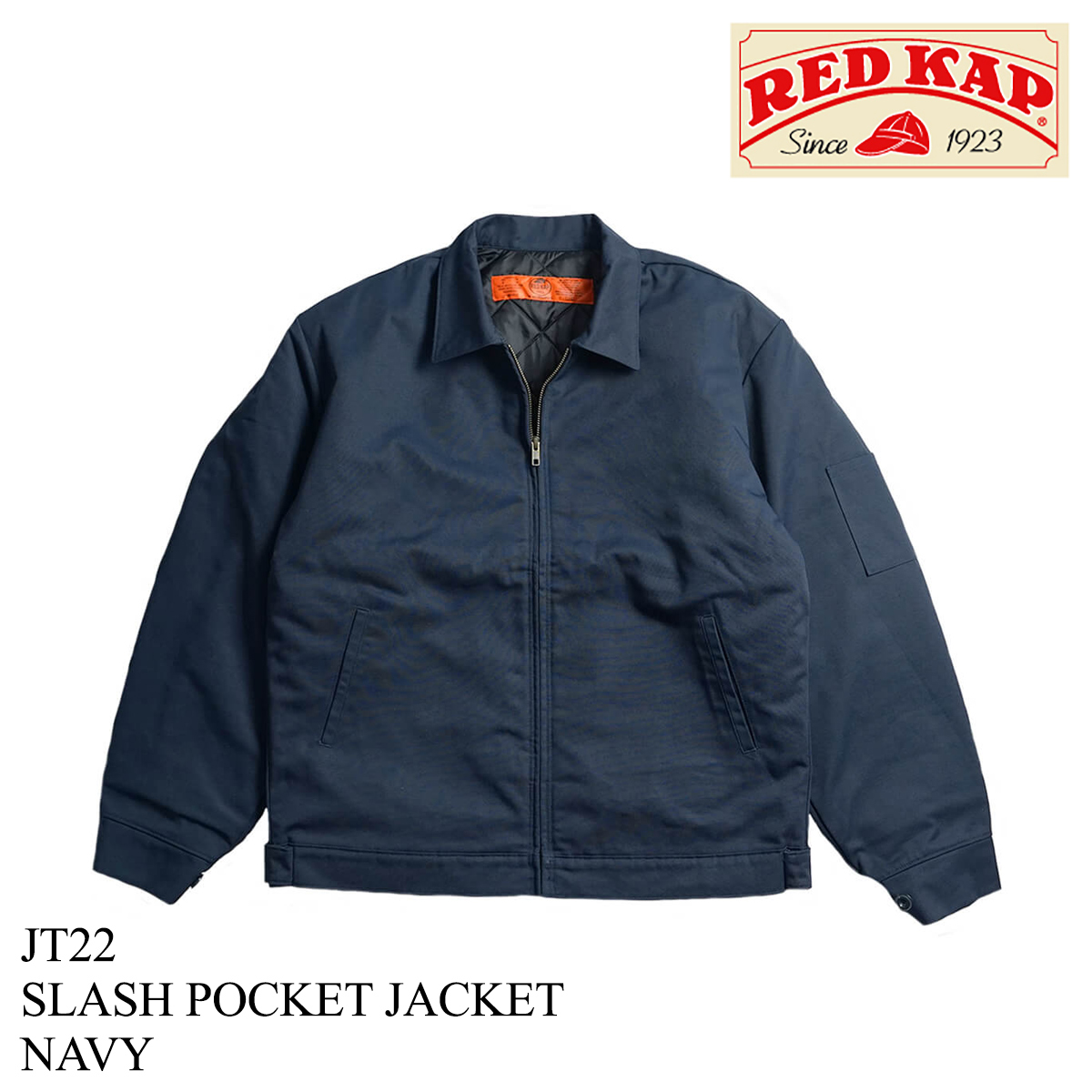 レッドキャップ REDKAP #JT22 スラッシュポケット ワークジャケット ｜ 中綿ジャケット メンズ アウター SLASH POCKET  JACKET 外生地は汚れやシワに強い素材 ダ