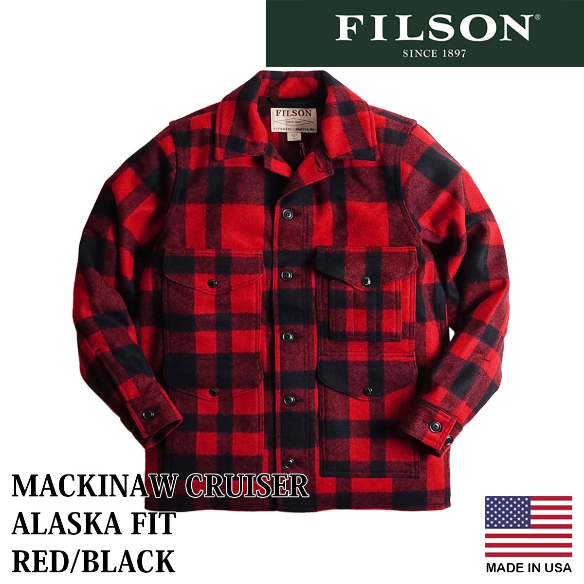 フィルソン FILSON ウールコート マッキーノ クルーザー ｜ ウール 