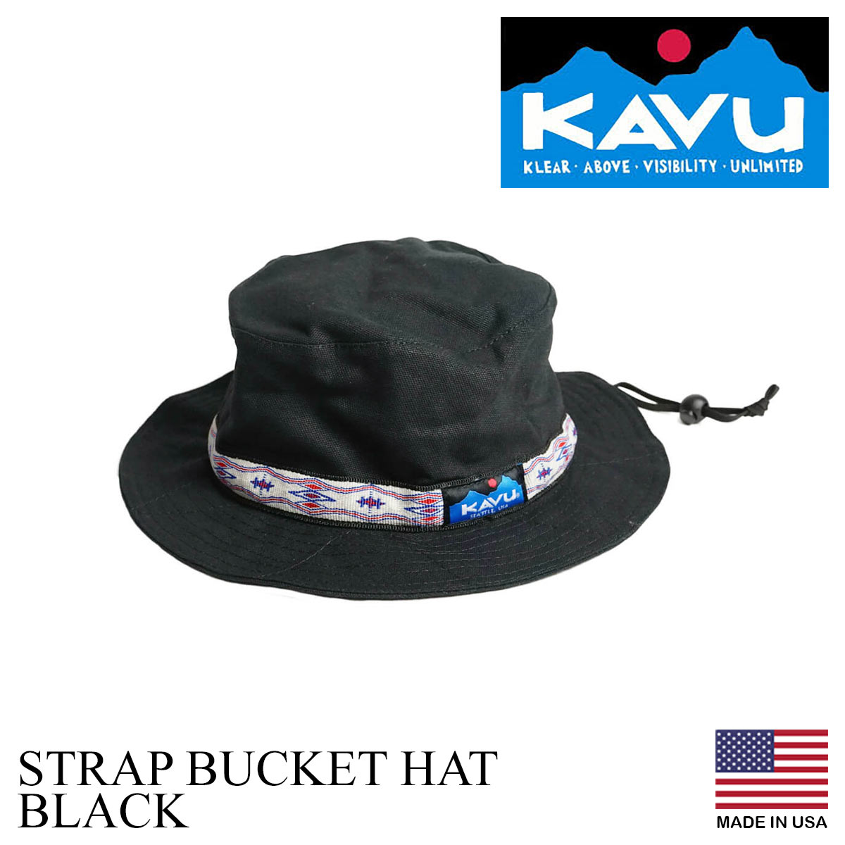 2点セット KAVU カブー 帽子 ハット TWILL strap BUCKET ストラップ 