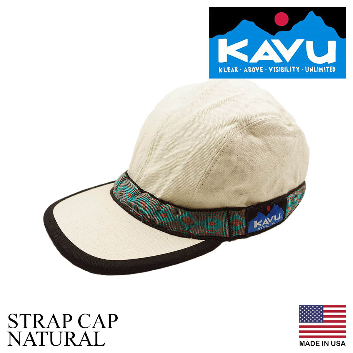 カブー KAVU ストラップキャップ アメリカ製 米国製 コットン ベースボールキャップ ジェットキャップ