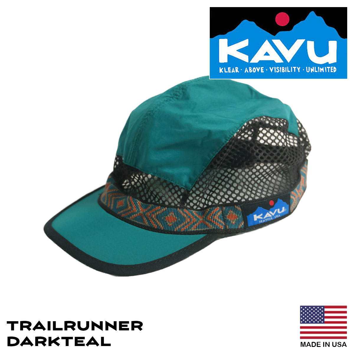 カブー KAVU トレイルラン ｜ アメリカ製 米国製 ベースボールキャップ ジェットキャップ 帽子