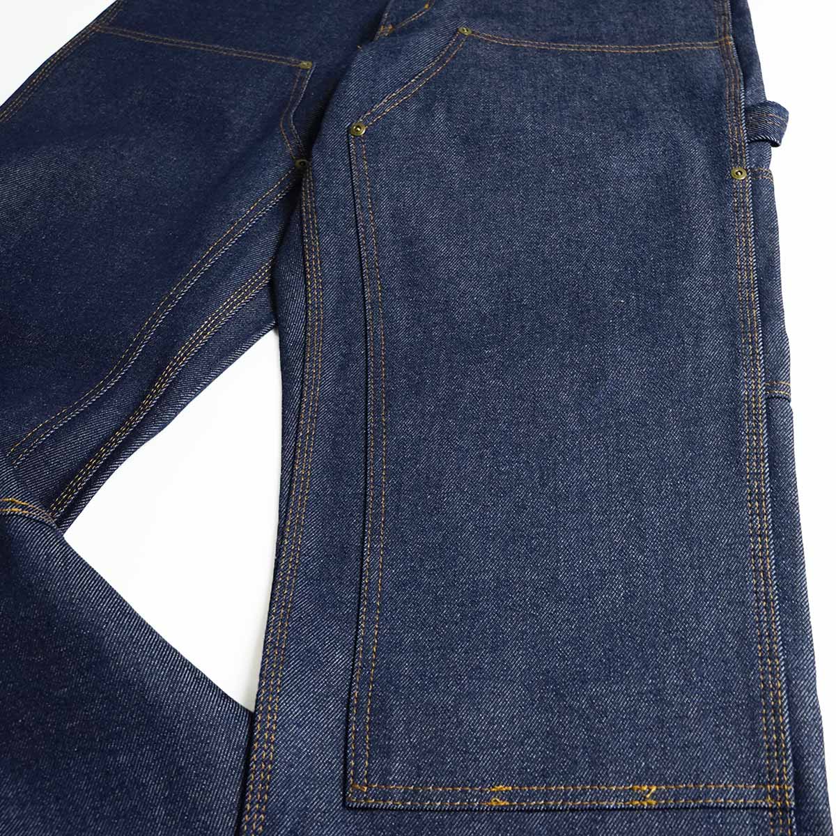 キー KEY ダブルフロント デニム ロガー ダンガリー パンツ447-41 メンズ 30-46 ダブルニー ペインターパンツ カーペンターパンツ 生デニム 14オンス | KEY | 10
