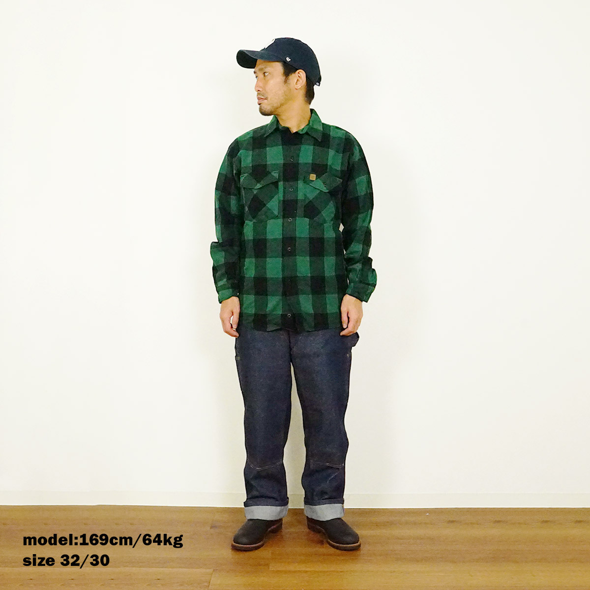 キー KEY ダブルフロント デニム ロガー ダンガリー パンツ447-41 メンズ 30-46 ダブルニー ペインターパンツ カーペンターパンツ 生デニム 14オンス | KEY | 18